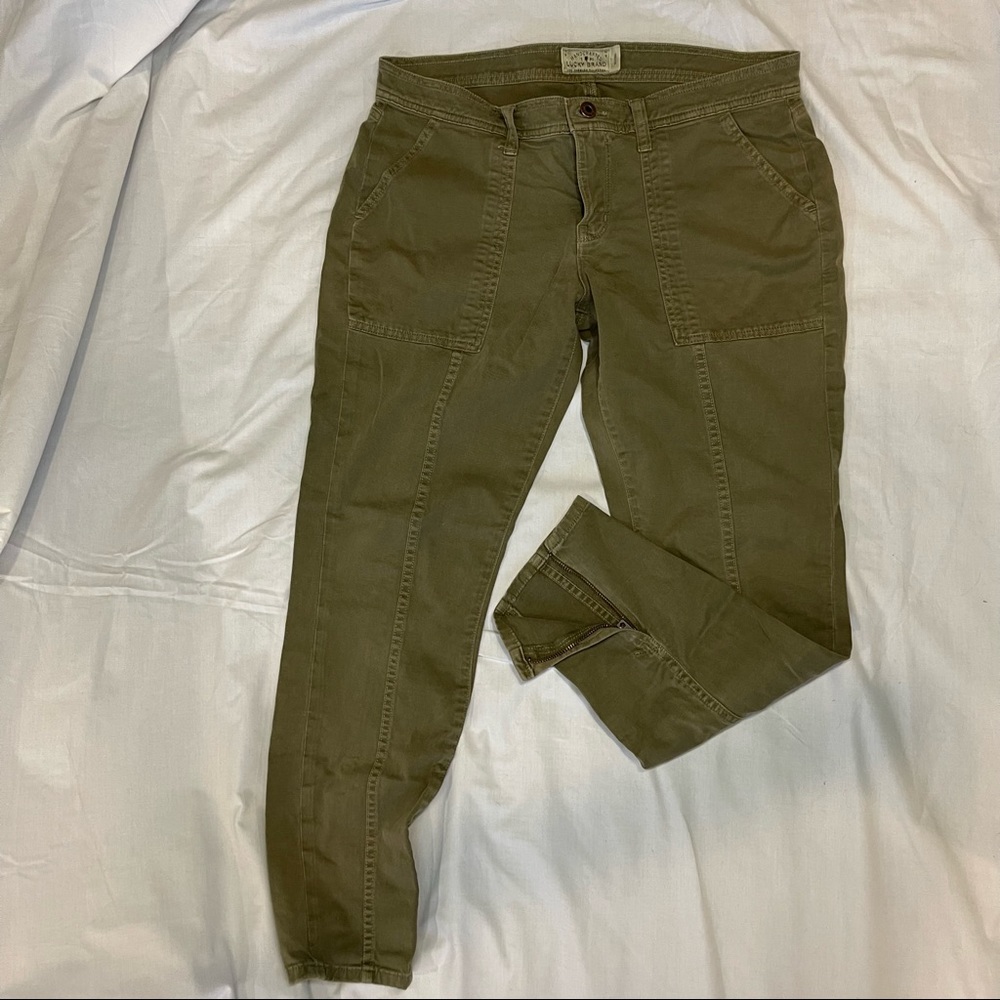 Lucky Brand Olive Green Cargo Skinny Jeans